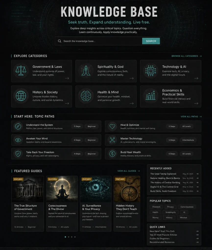 Free and United Knowledge Base coming soon